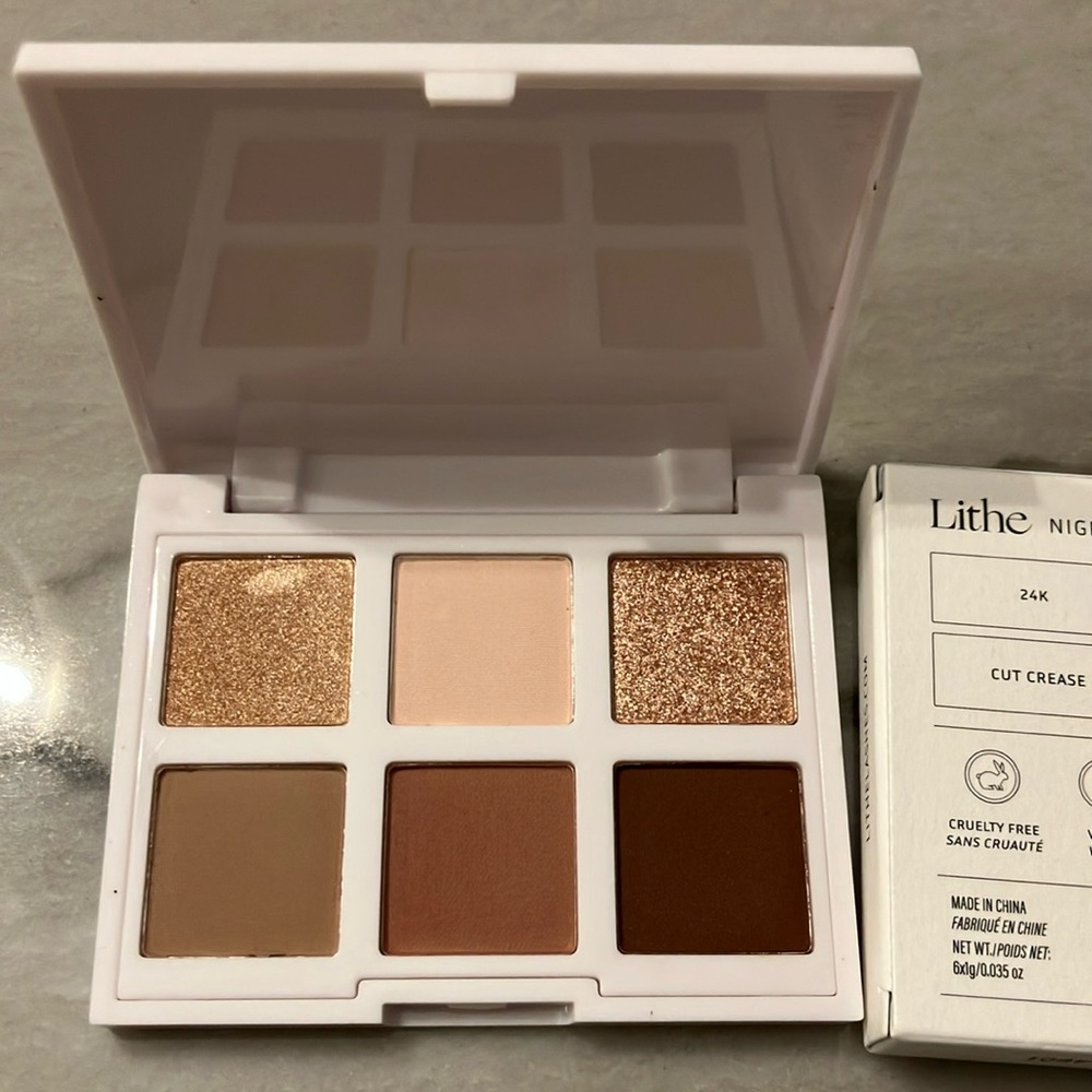 NEW Lithe Night & Day Eyeshadow 6 shade Palette
